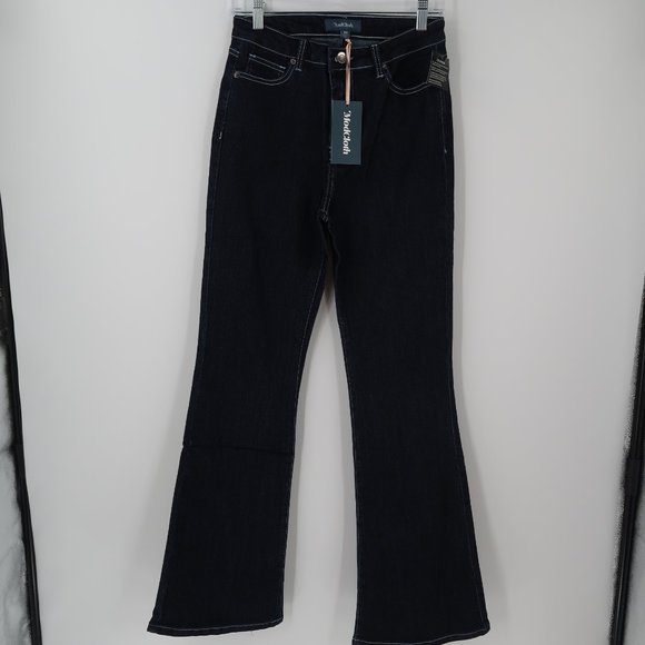 Modcloth The Los Feliz Flare Jeans Size 8 - Picture 1 of 6